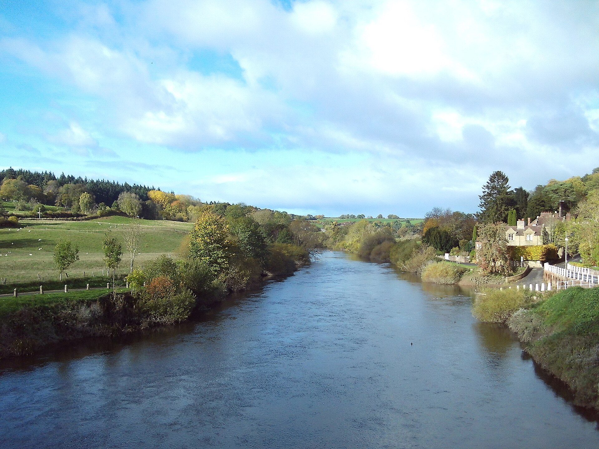 The River Severn winding through wooded countryside at Upper Arley