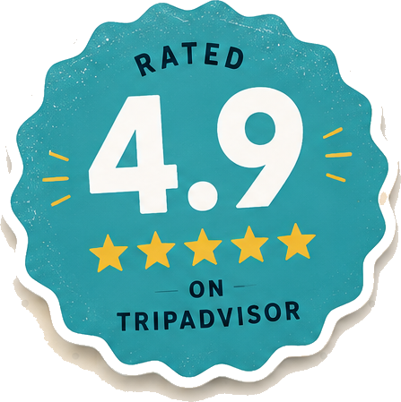Rated 4.9 on Tripadvisor