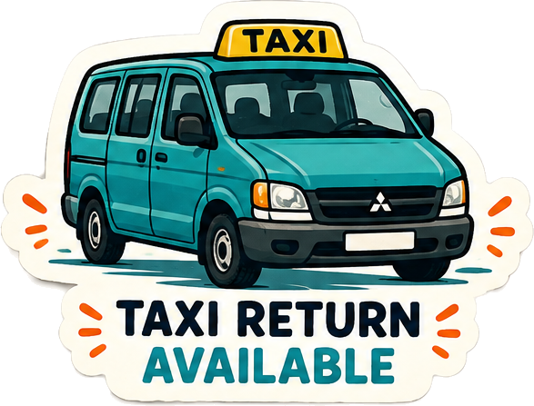 Taxi return available