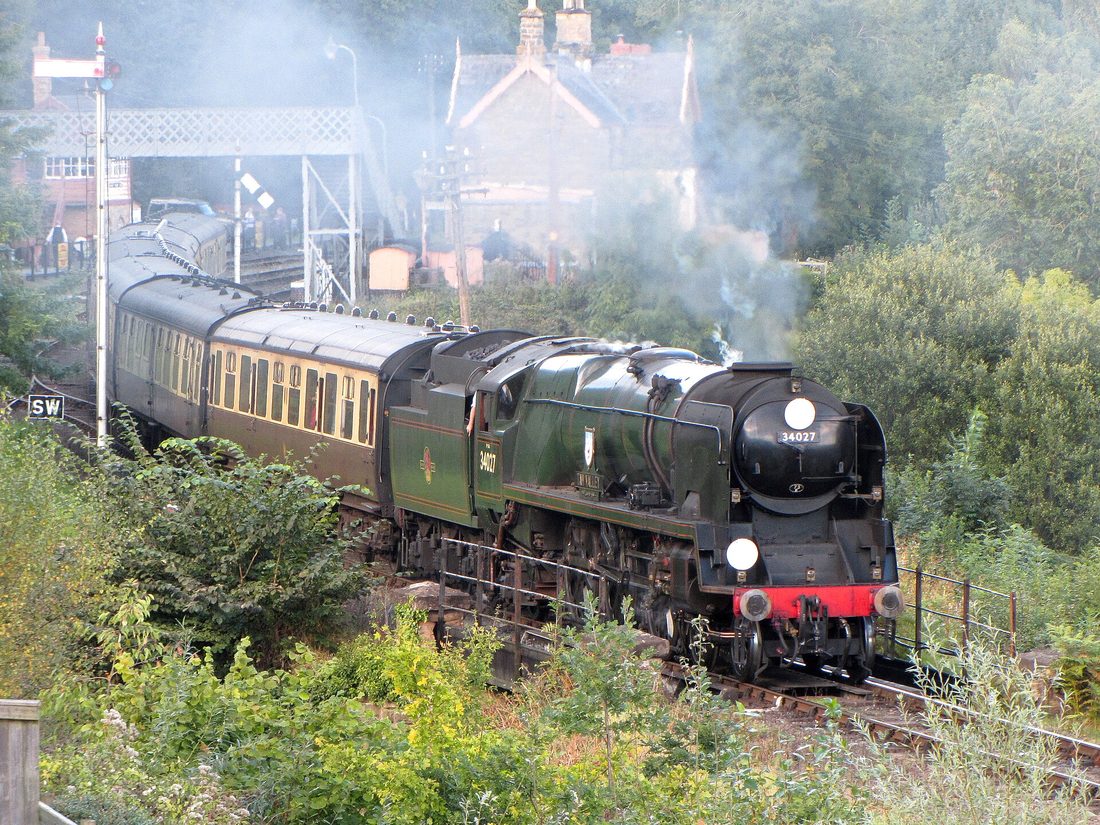 A steam locomotive on the Severn Valley Railway