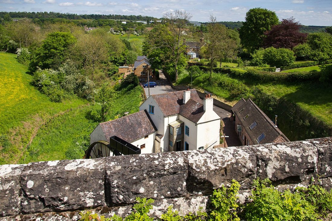 Daniel's Mill and its water wheel near Bridgnorth