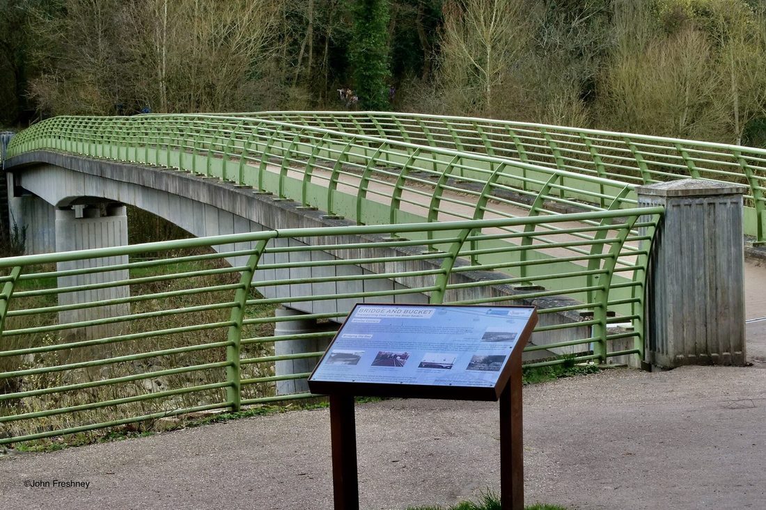 The Miners' Bridge across the River Severn at Alveley