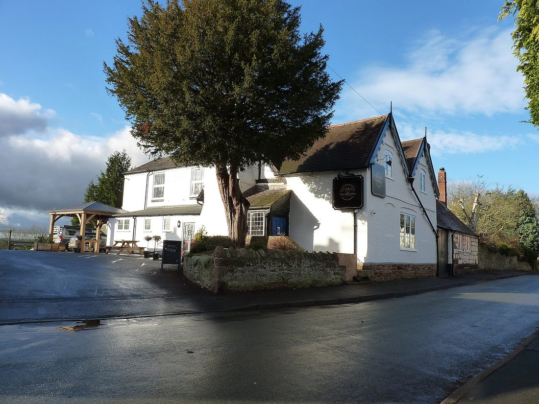 The Three Horseshoes pub at Alveley